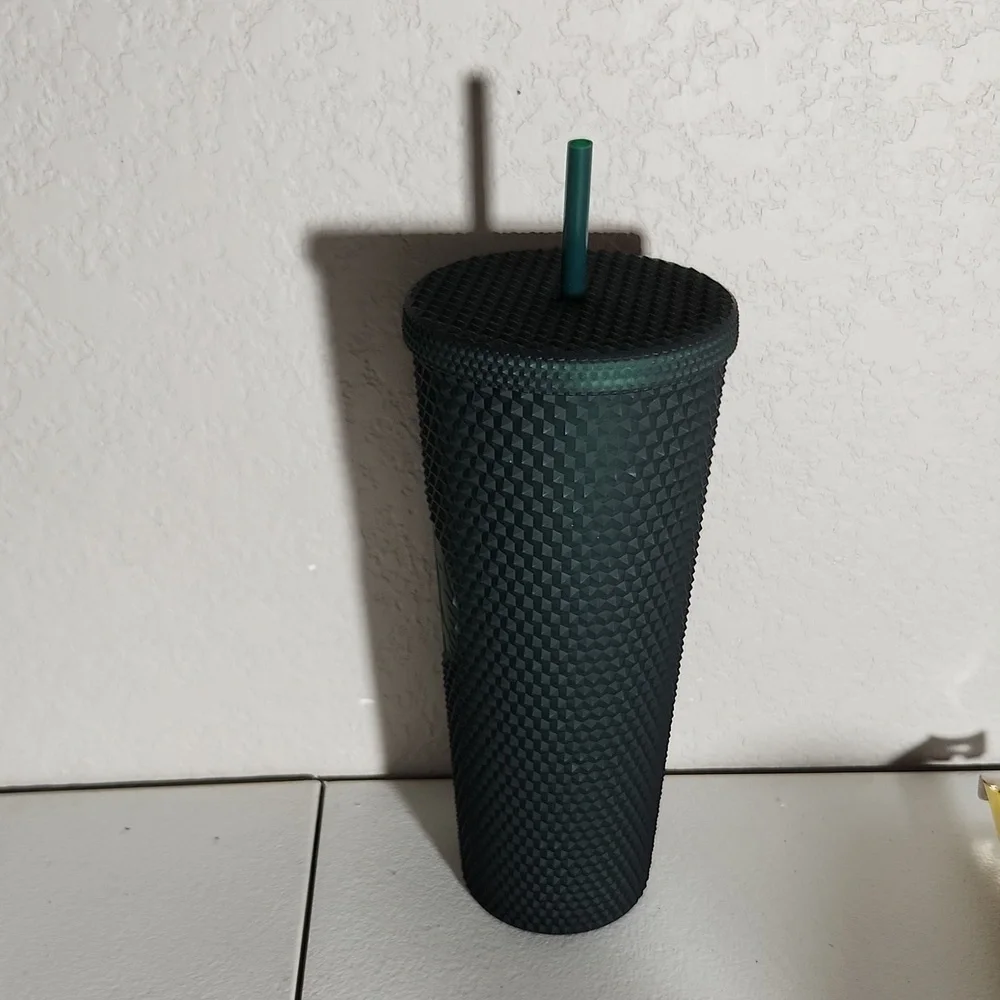 Starbucks mermaid spike 14 oz cup green new